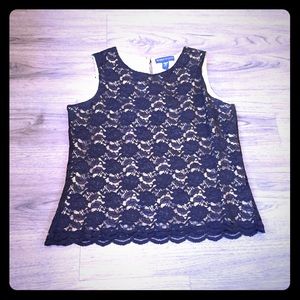 Karen Scott lace blouse